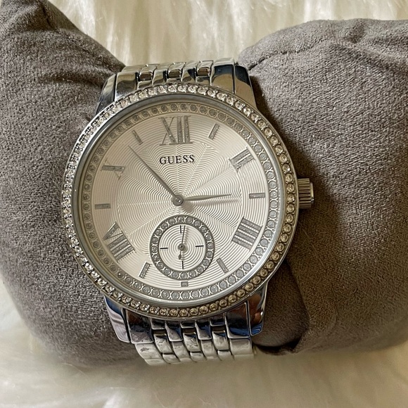 Silver Guess crystal watch - used - Picture 7 of 8